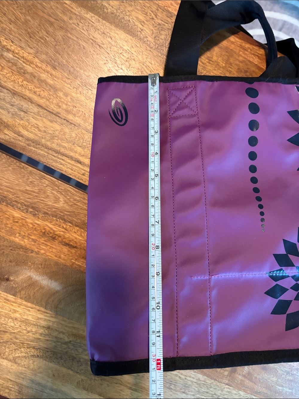 Timbuk2 Reversible Tote with Geometric Floral Design - Picture 10 of 14